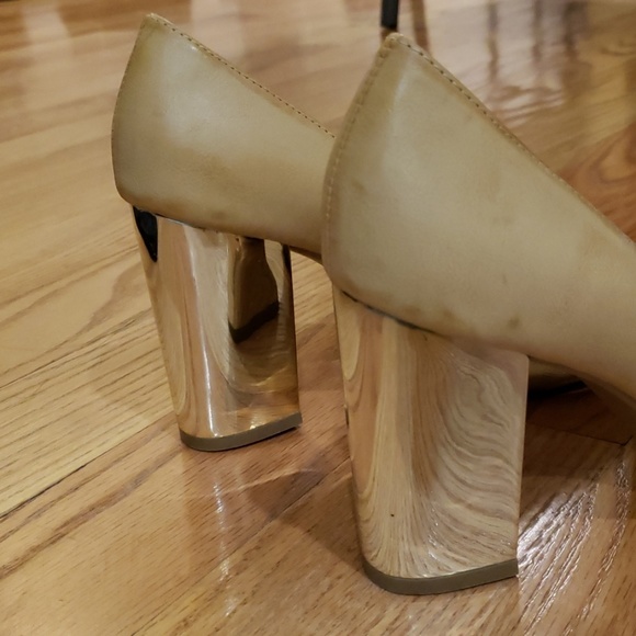 H&M tan -mirrored high heels - Picture 5 of 5